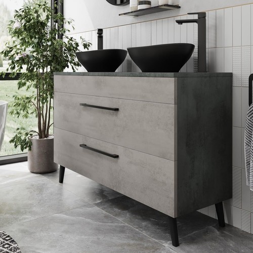 Bathroom vanity unit double - vanity,
