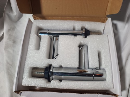 Chrome basin mixer taps - 2x,