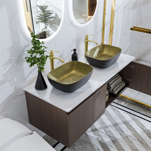 Wall mounted bathroom vanity - bathroom,