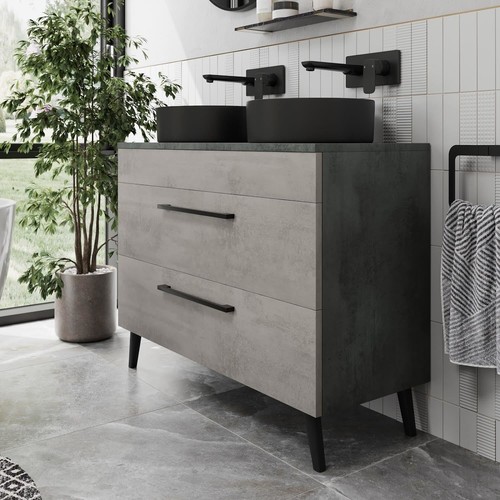 Bathroom vanity unit double - bathroom,