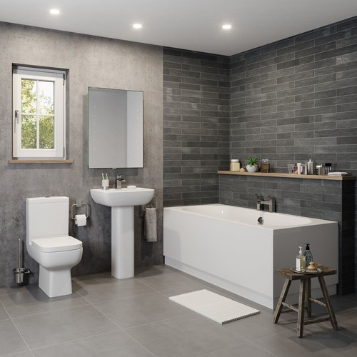 Modern bathroom suite - bathroom, toilet
