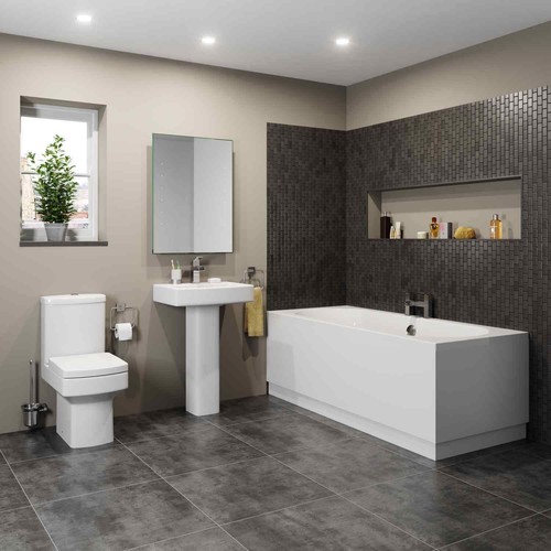 Modern bathroom suite - bathroom, double