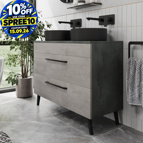 Bathroom vanity unit - bathroom, double