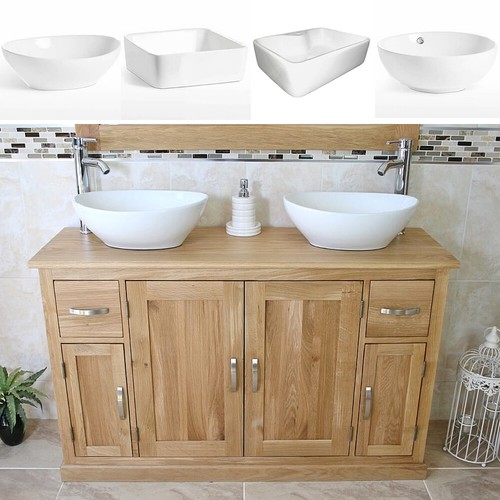 Bathroom vanity unit - bathroom, oak