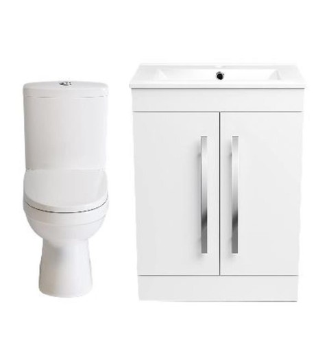 Bathroom toilet basin set - toilet,
