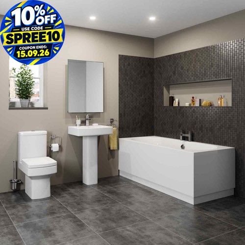 Modern bathroom suite - bathroom,