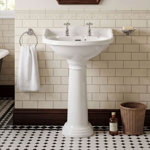 500mm basin full pedestal - &, 2