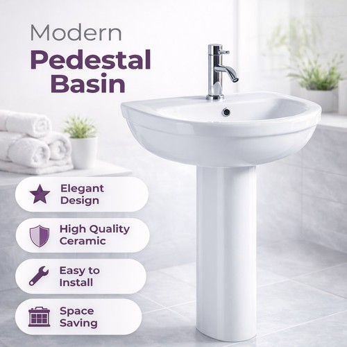 Bathroom ceramic wash basin - wash,
