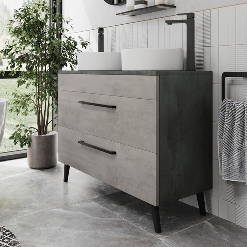 Bathroom vanity unit double - unit,
