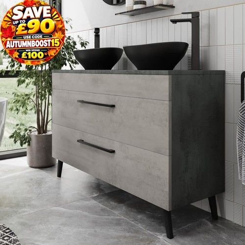 Bathroom vanity unit double - vanity,