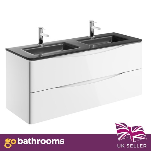 1200mm wall hung vanity unit - wall,