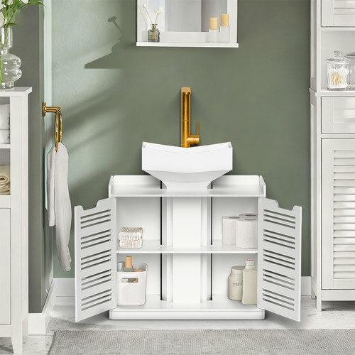 White double door - white,